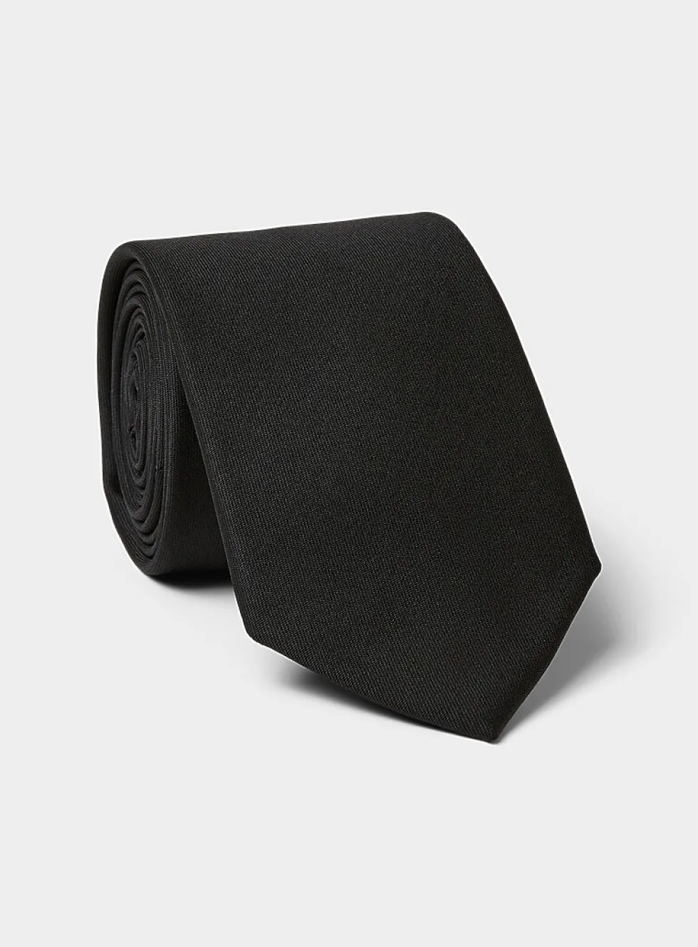 Pure wool solid tie
