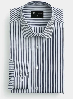 Pyjama-stripe shirt