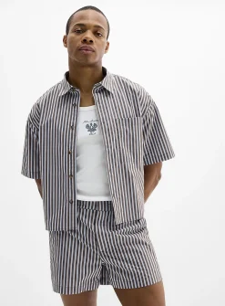 Pyjama-striped shirt