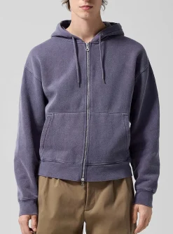 Rascal faded hooded zip-up sweatshirt
