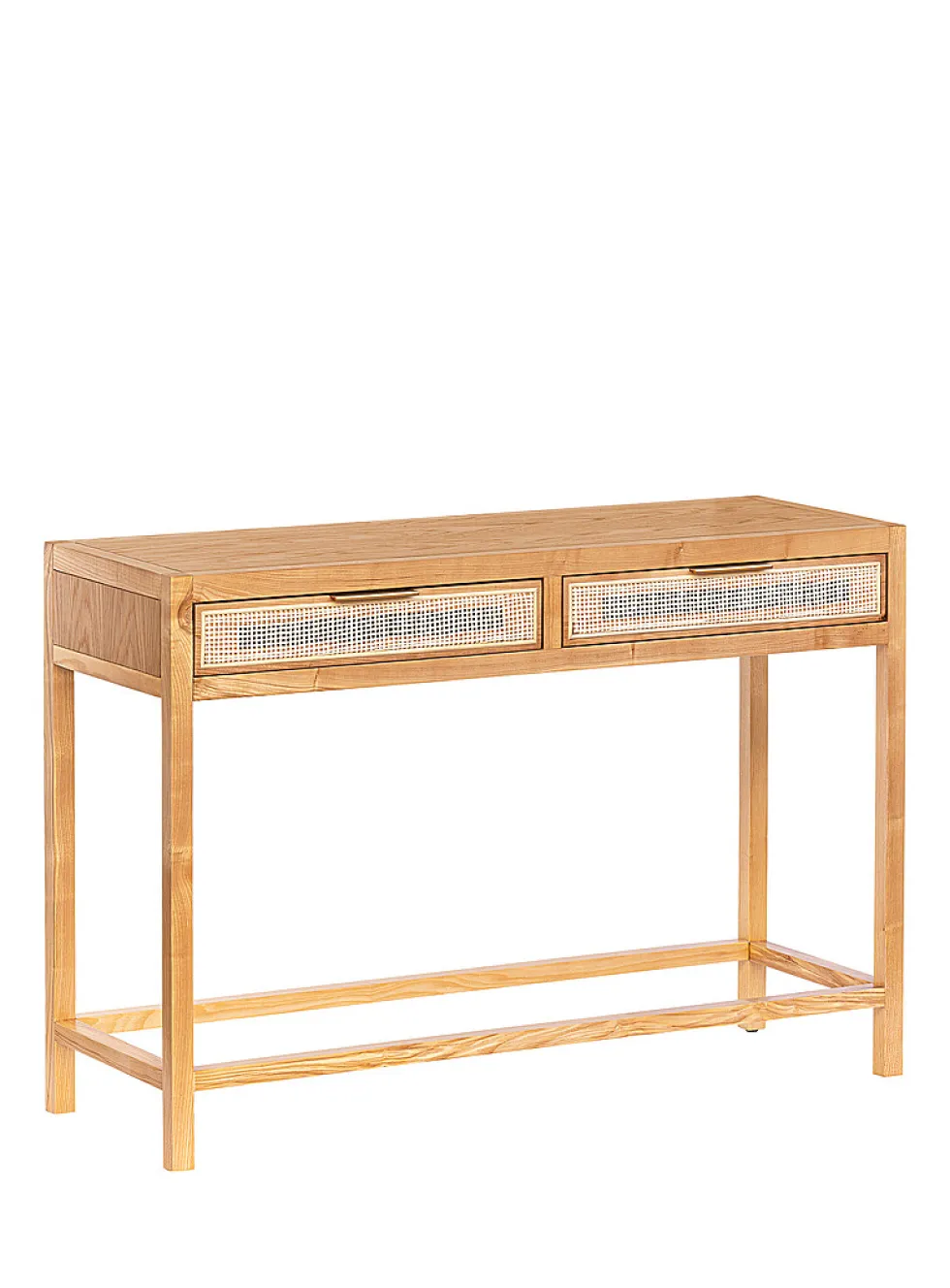 Rattan drawers wooden console