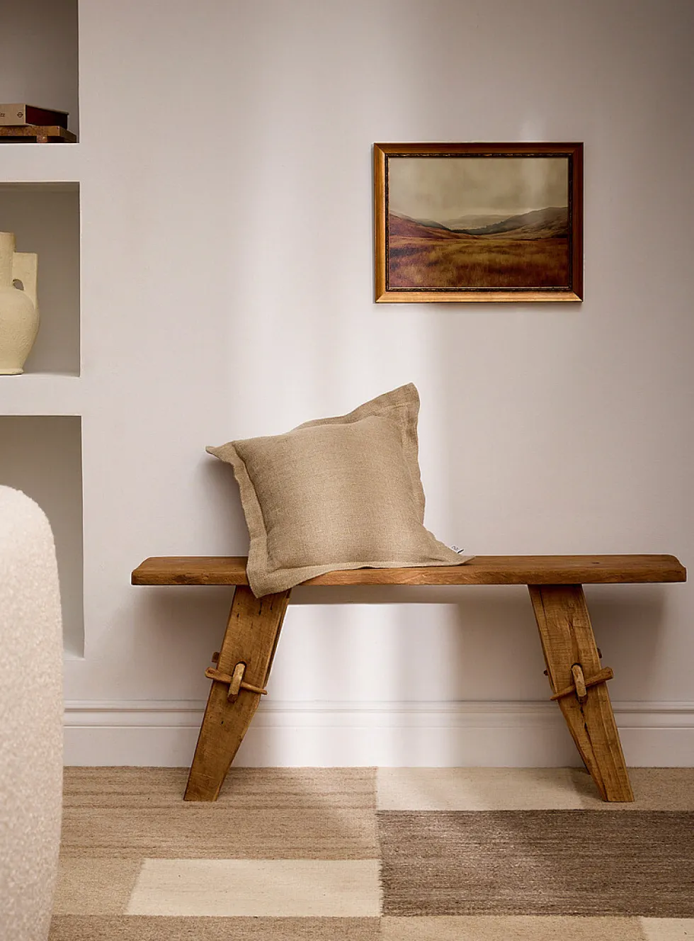 Recycled teak Rembrandt bench