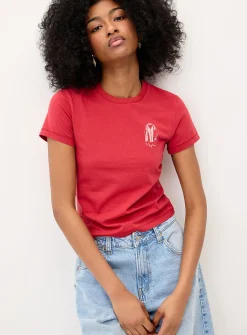 Red mini logo T-shirt