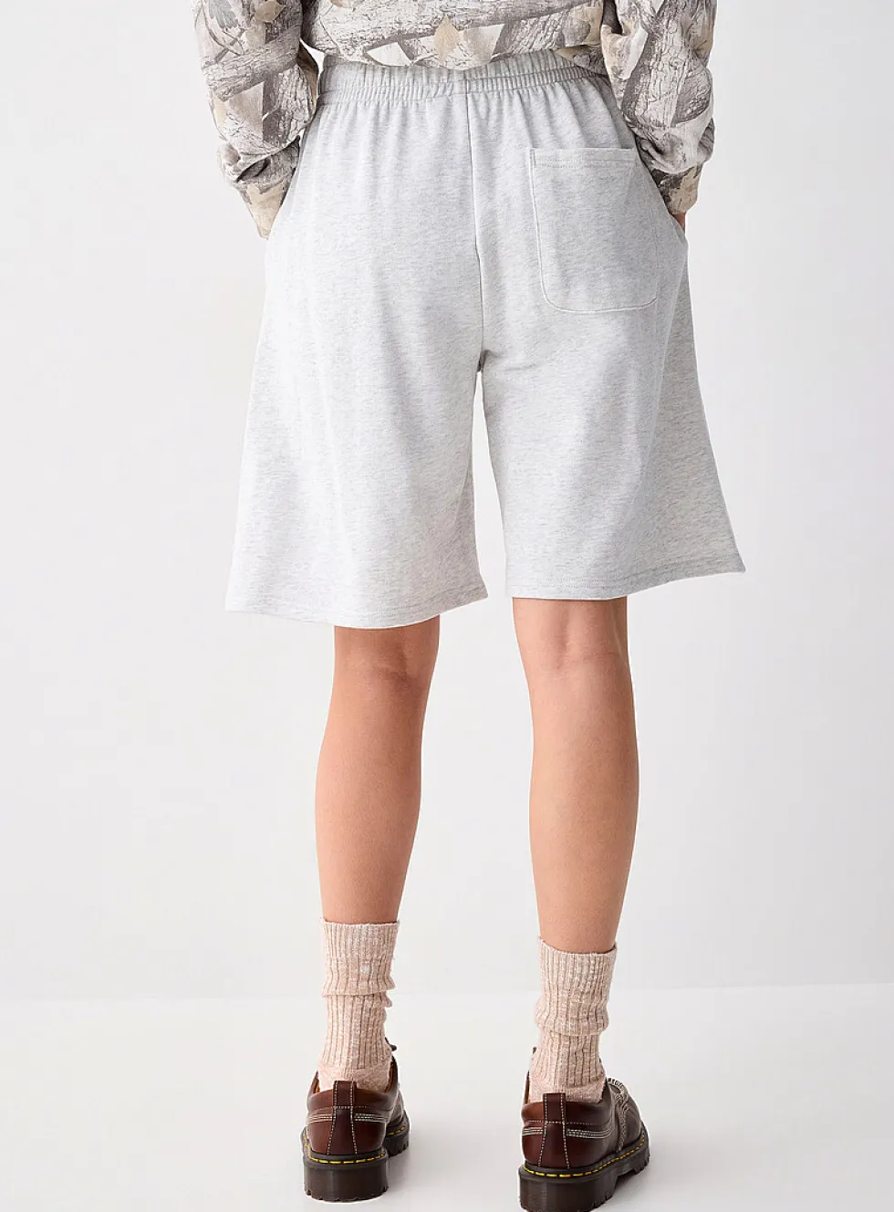 Relaxed French terry Bermuda short