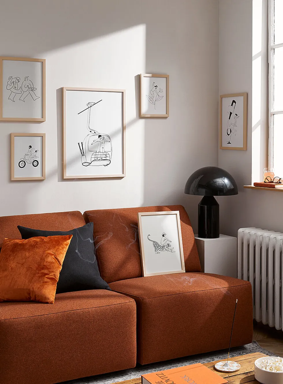 Relaxed tigress art print