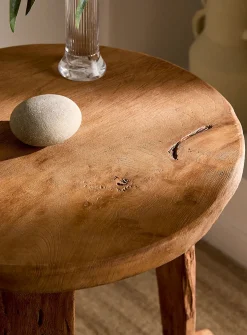 Rembrandt recycled teak high accent table