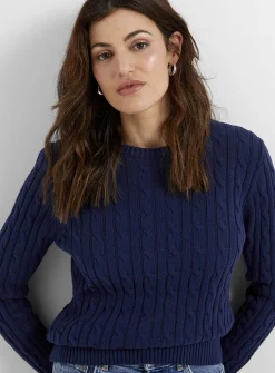 Reprocessed cotton cables sweater