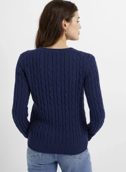 Reprocessed cotton cables sweater