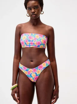 Retro flower thong
