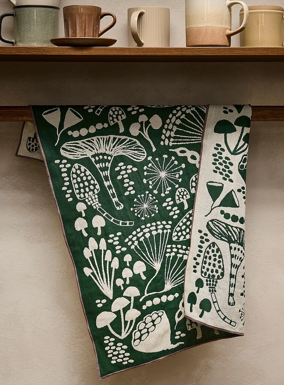 Retro nature jacquard tea towel