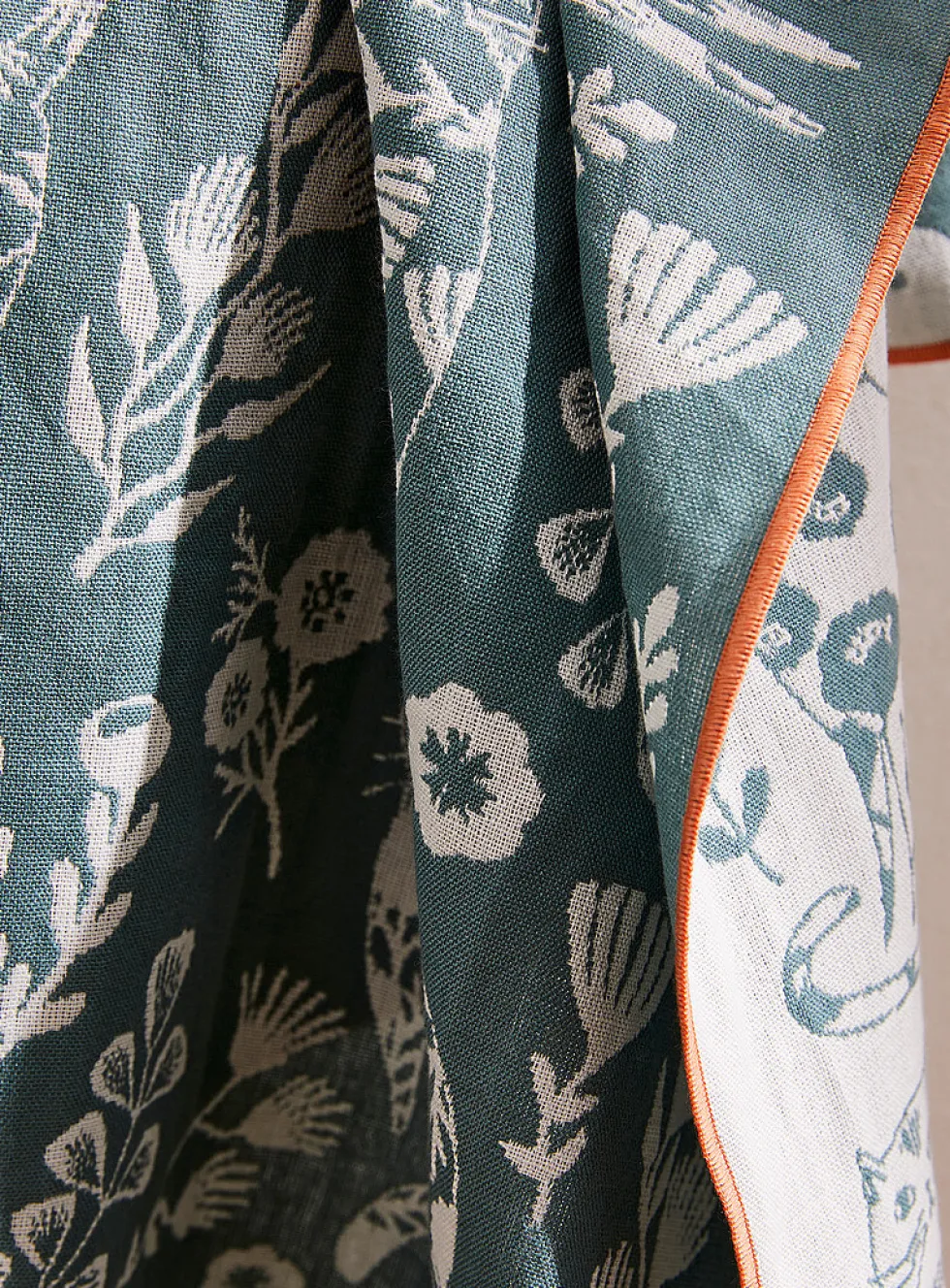 Retro nature jacquard tea towel