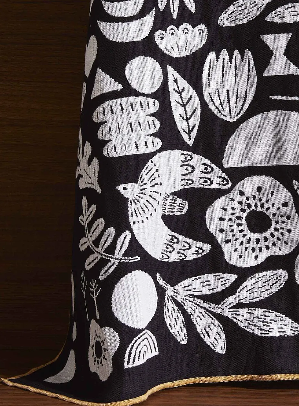 Retro nature jacquard tea towel