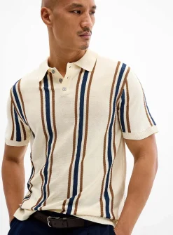 Retro stripe polo