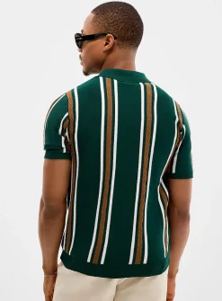 Retro stripe polo