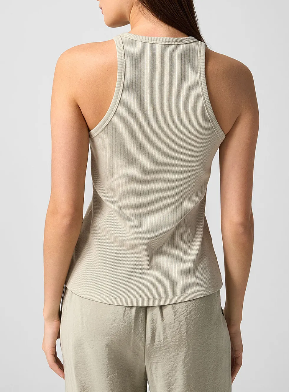 Ribbed organic cotton tank top