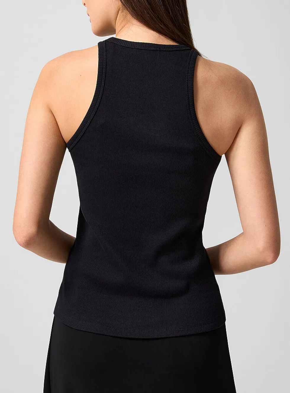 Ribbed organic cotton tank top