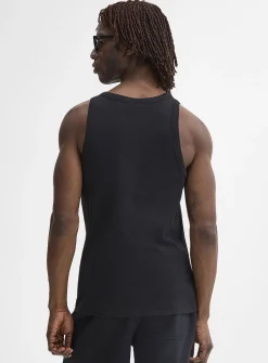 Ribbed stretch jersey tank