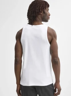 Ribbed stretch jersey tank