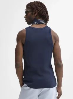 Ribbed stretch jersey tank