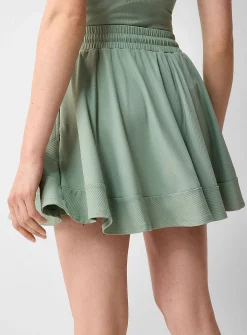 Ripstide ribbed golf skort