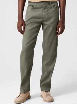 Roccia cotton-linen fitted jean