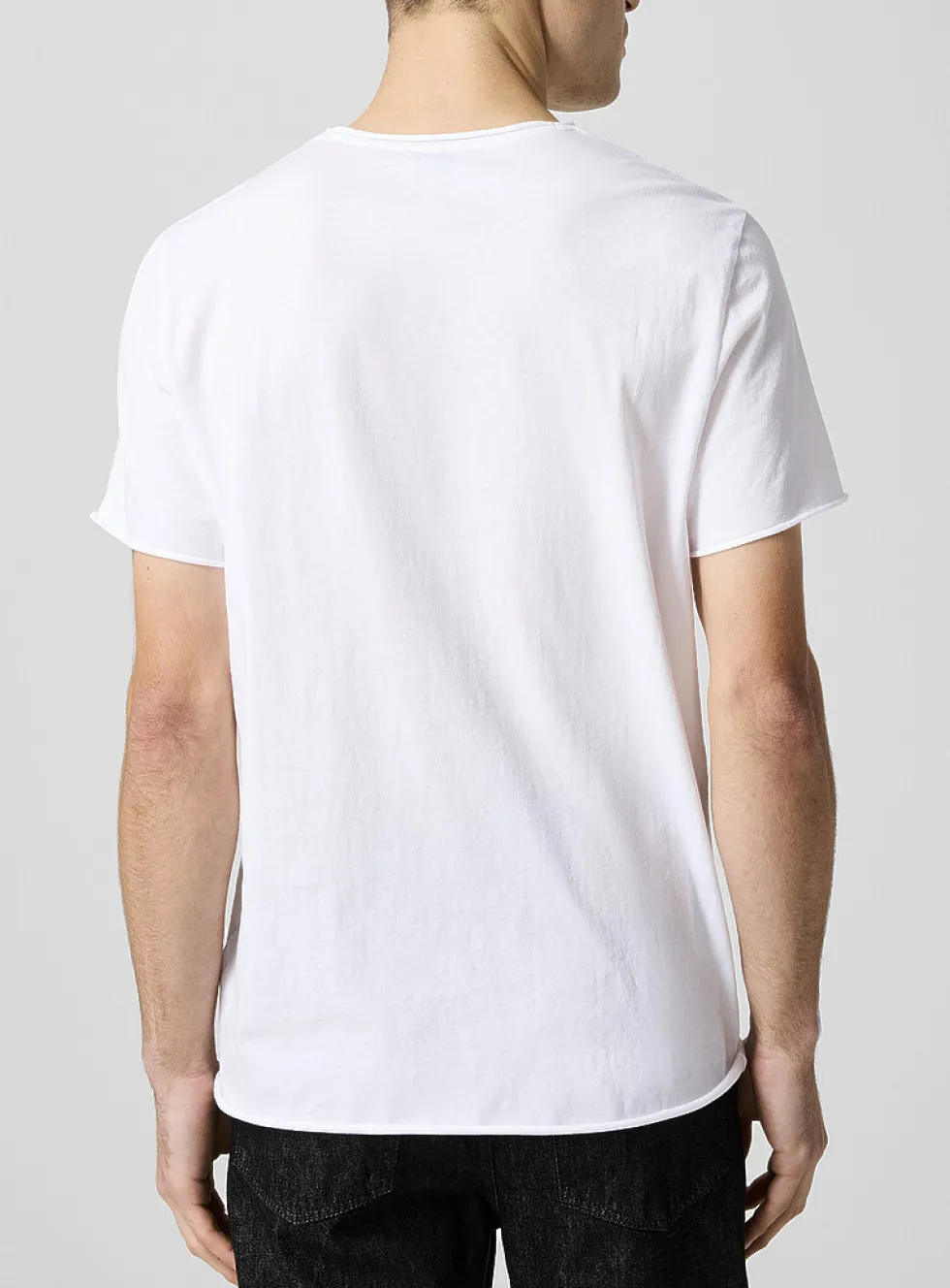 Rolled hem T-shirt