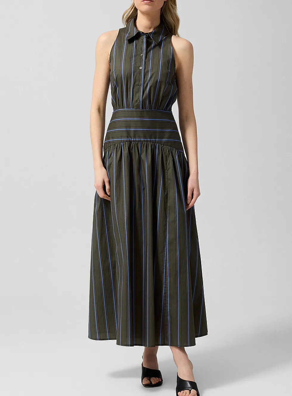 Romy Striped Poplin Dress