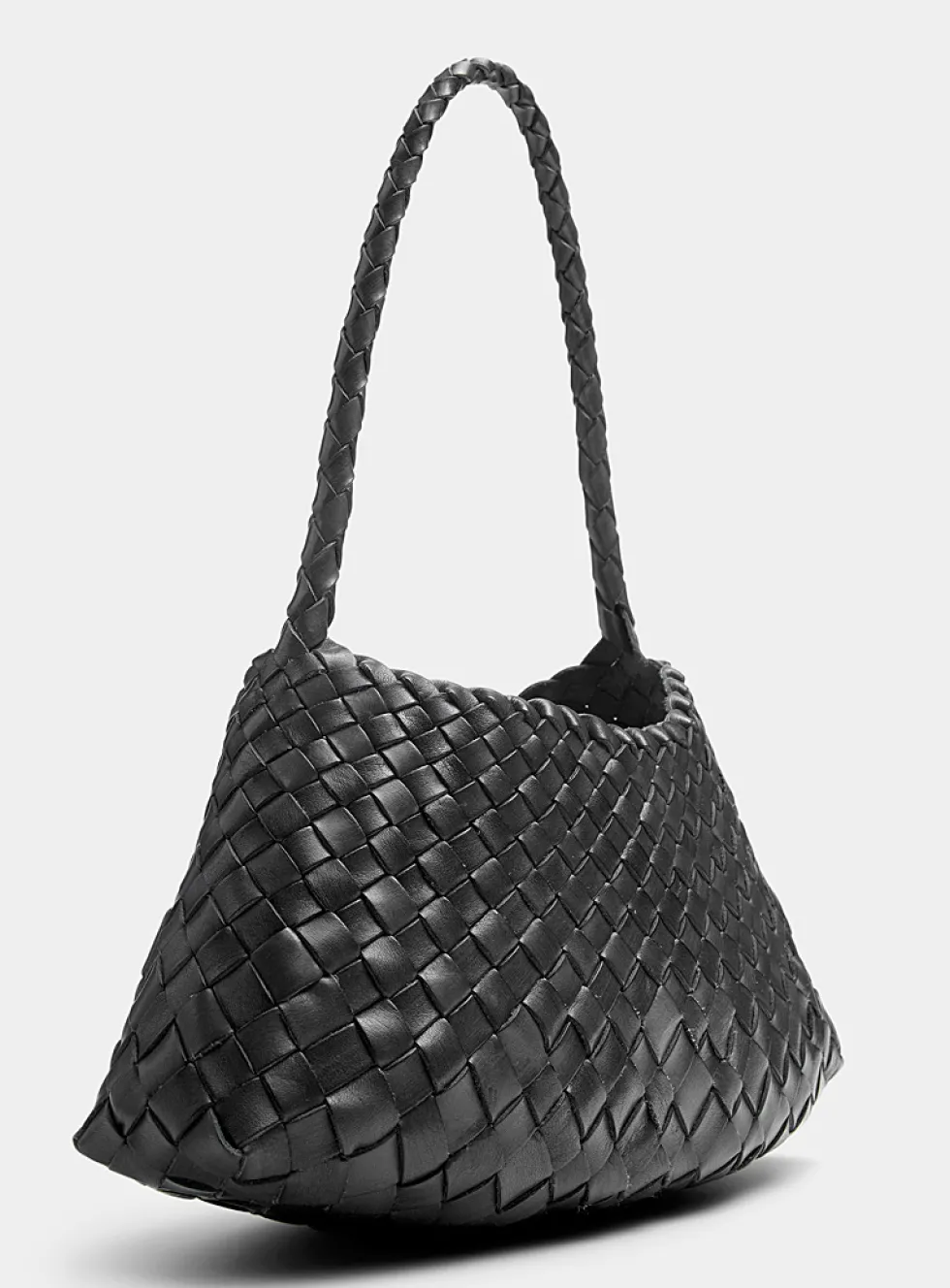 Rosanna braided leather trapezoid bag