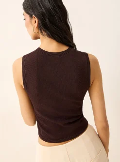 Rose pattern cropped cami