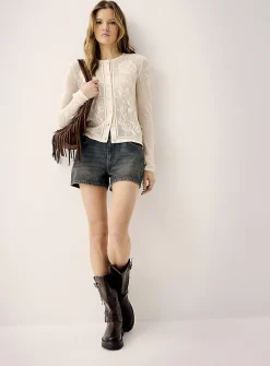 Roses crocheted cardigan