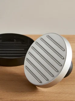 Round burger press
