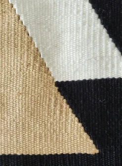 Royal Black woven hallway rug