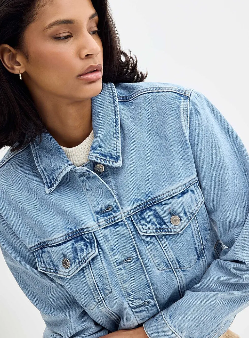 Ruby boxy-fit jean jacket