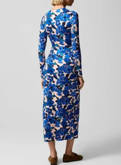 Ruched detail floral dress