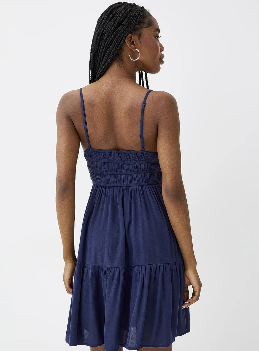Ruching and ruffles dress