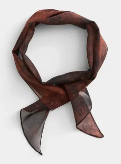 Rust tie scarf