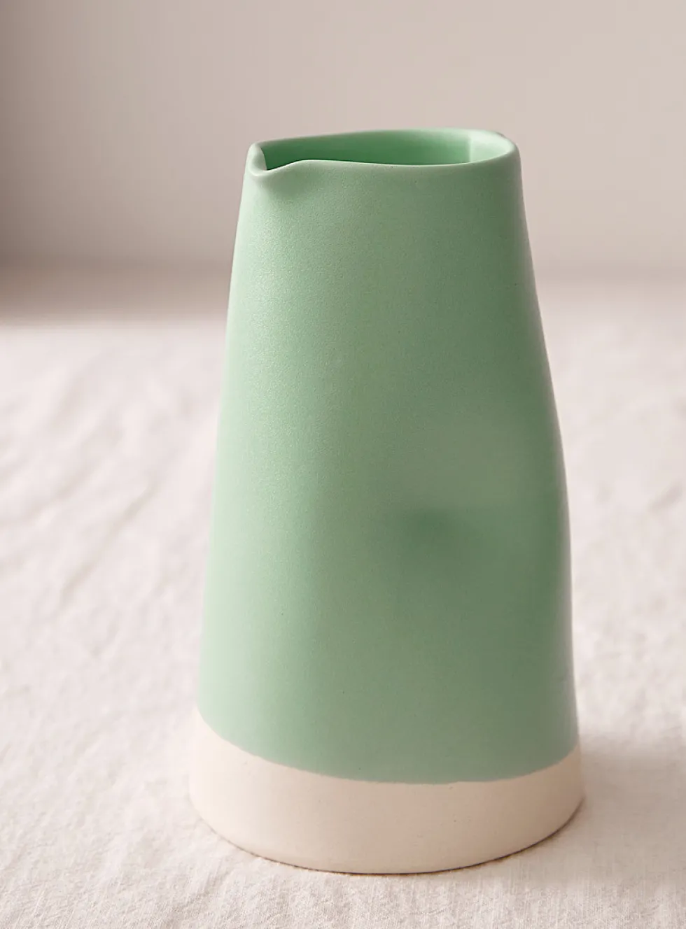 Satiny porcelain carafe