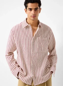 Satoshi striped knit shirt
