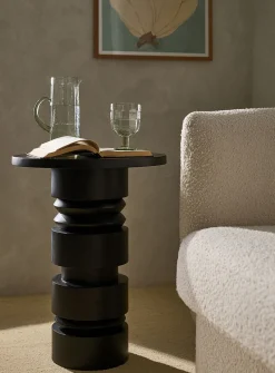 Sculptural base side table