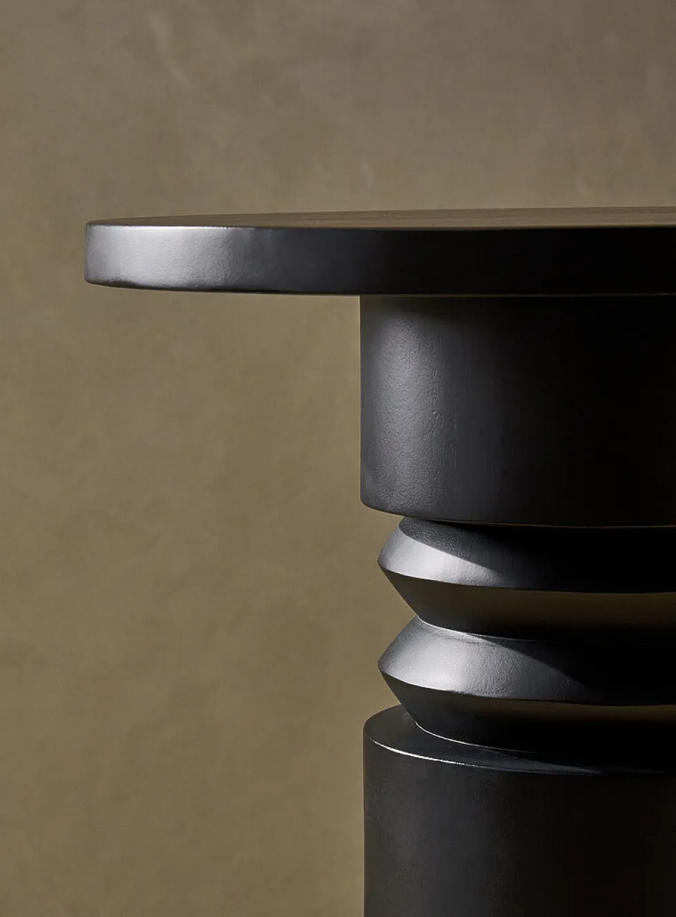 Sculptural base side table