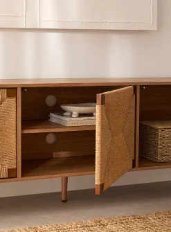 Seagrass doors TV unit