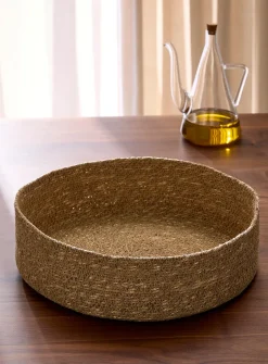 Seagrass large round basket