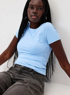 Second skin high neckline T-shirt