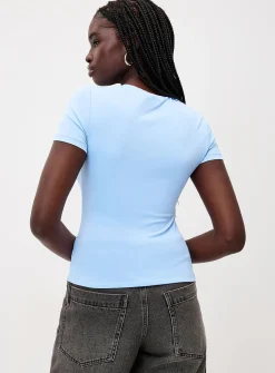 Second skin high neckline T-shirt