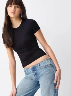 Second skin high neckline T-shirt