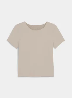 Second-skin short-sleeve crew-neck T-shirt