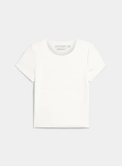 Second-skin short-sleeve crew-neck T-shirt