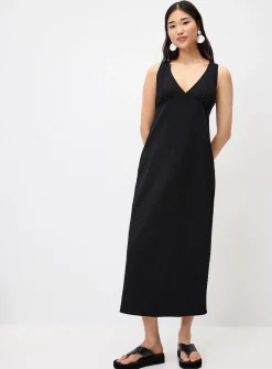 Seersucker maxi dress