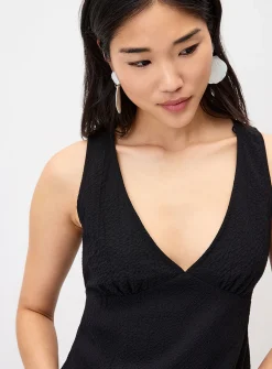 Seersucker maxi dress