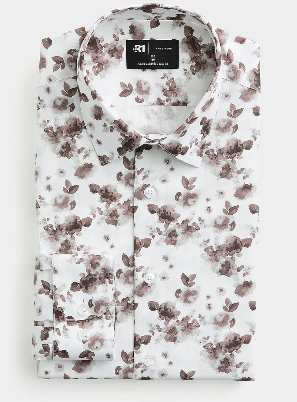 Sepia flowers shirt